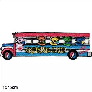 🔥Greatful Bus Iron On Embroidered Clothes Patch🔥